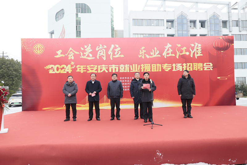  安庆市总工会举办“工会送岗位 乐业在江淮”就业援助行动集中招聘会